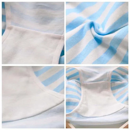 Kawaii Lolita Girls Japanese Anime Style Cosplay Women Panties Briefs With Bow Underwears Underpants Blue Pink White Stripe Gift Badiee Stylez