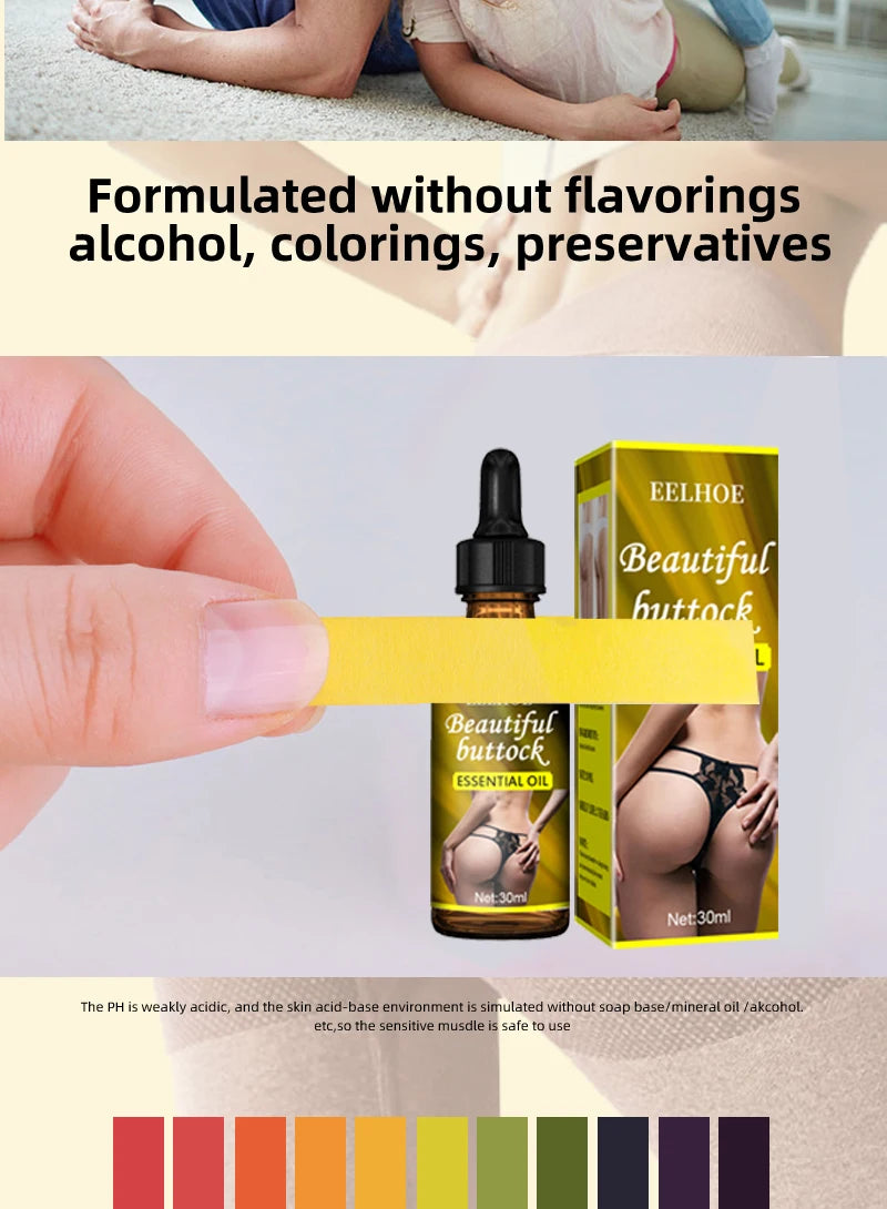 Sexy Hip Buttock Enlargement Hip Firm Essential Oil Cream Effective Hip Lift Up Butt Beauty Female Hips Tightening Massage Oils