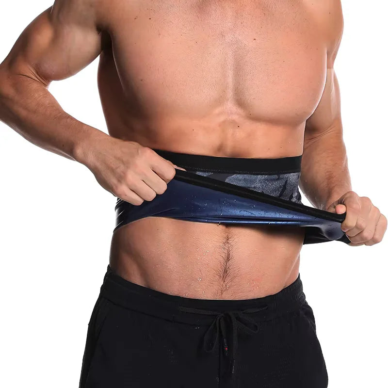 Men Sauna Suits Waist Trimmer Belly Wrap Workout Sweat Band Abdominal Trainer Weight Loss Shaper Tummy Control Slimming Belts