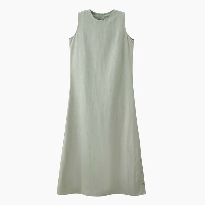 AS 2025 spring summer linen shirt + dress collection high quality print linen and knitting cardigan woman outfit linen pure green