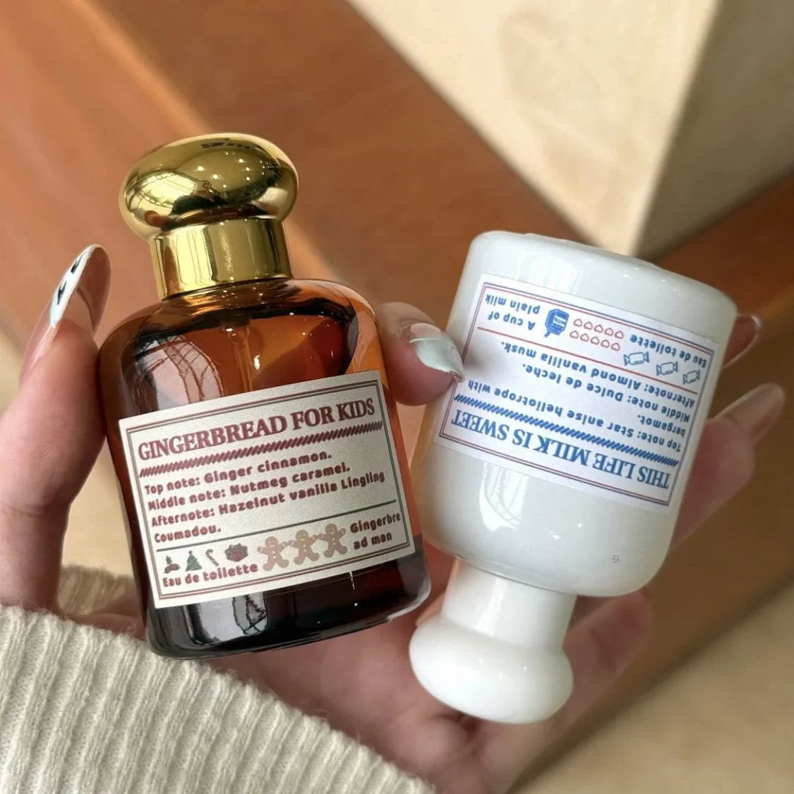 Sweet Dessert Women's Perfume Gingerbread Caramel Milky Gourmet Scent Eau De Toilette 50ml Long-lasting Fresh Woody Perfume Spra Badiee Stylez