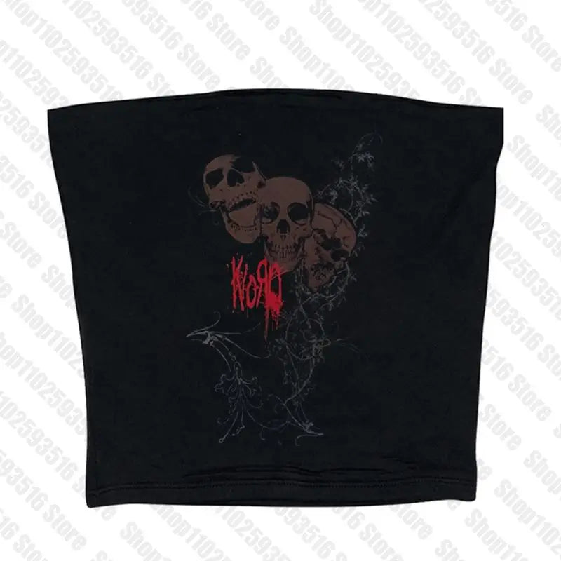 Aesthetic 2023 Goth Crop Top y2k Women Harajuku O Neck Short Sleeve Sweat Shirt Graphic Pattern Fairy Grunge Clothing crop tops Black5