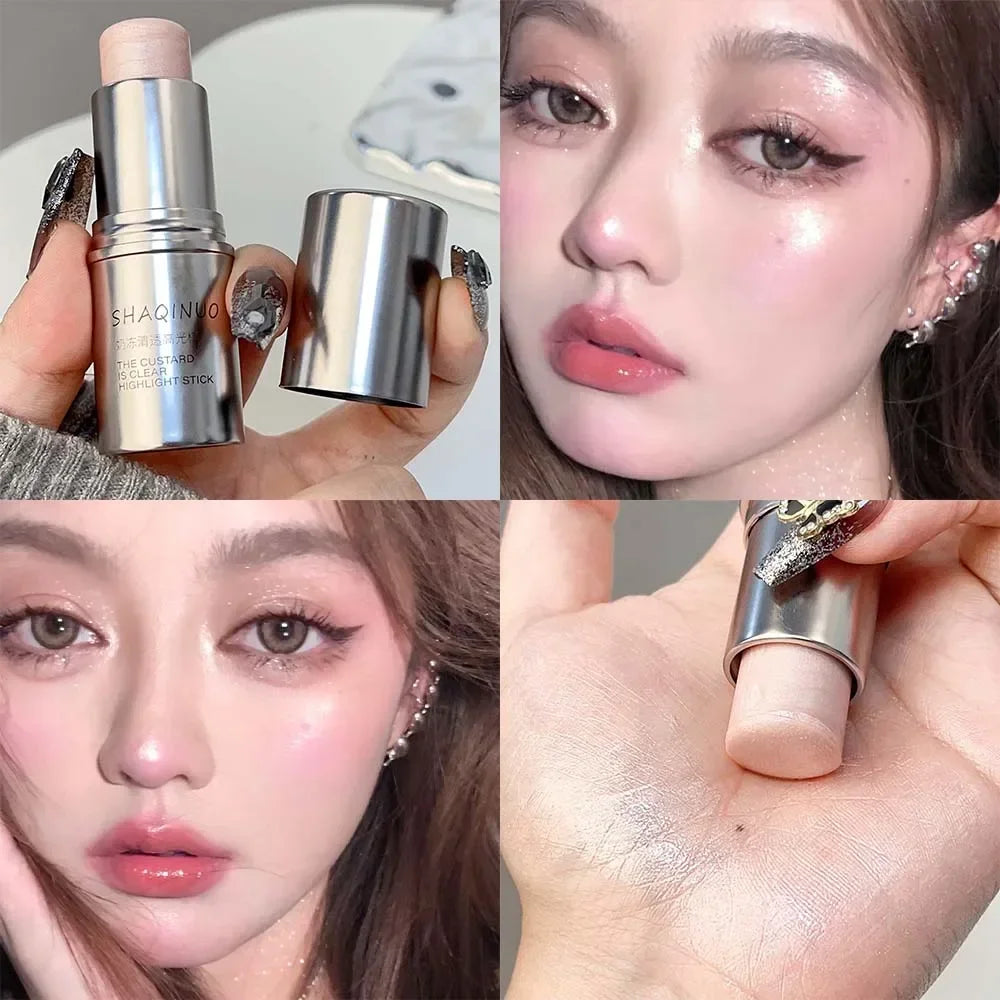 Water Light Highlight Blush Stick Shimmer Waterproof Face Contour Illuminator Lasting Moisturizer Brighten Contouring Cosmetics A02