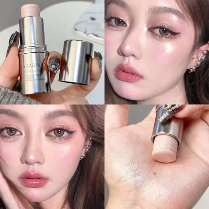 Water Light Highlight Blush Stick Shimmer Waterproof Face Contour Illuminator Lasting Moisturizer Brighten Contouring Cosmetics A02