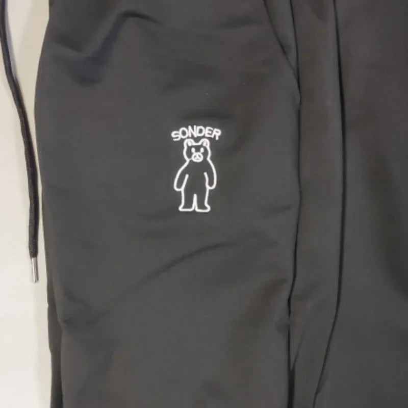 Loose Shorts Solid Pants For Women Streetwear Summer Clothes Cute Bear Printed Ropa De Mujer Elastic High Waist Casual Trousers