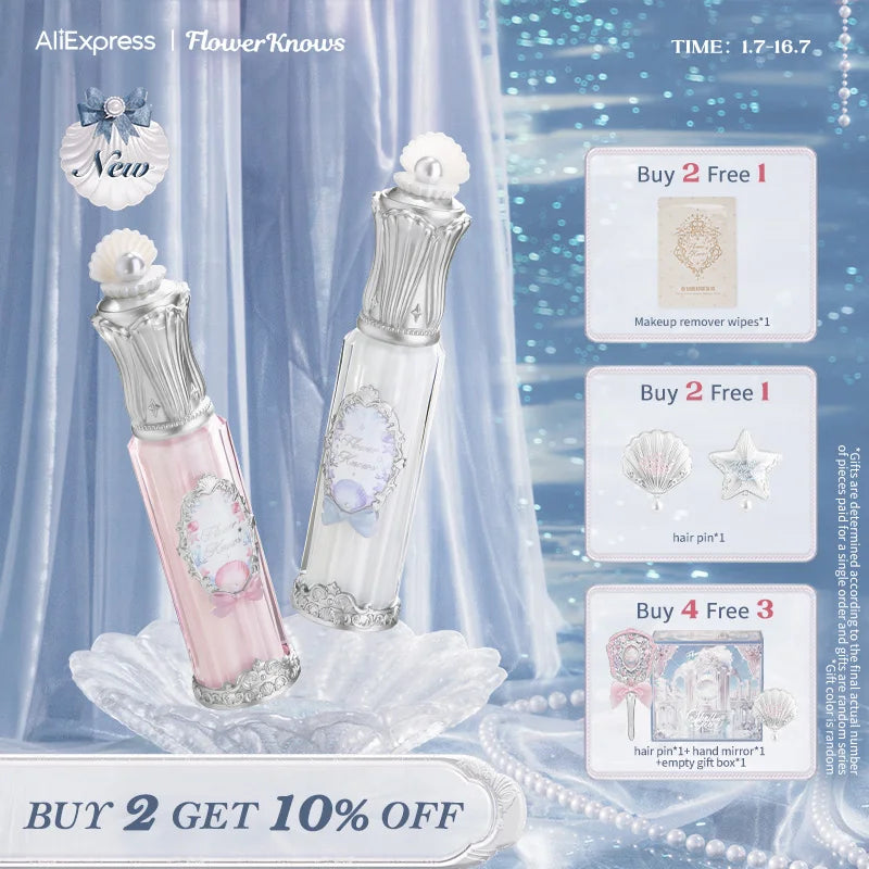 Flower Knows Shell's Jewel Collection Nourishing Lip Glaze