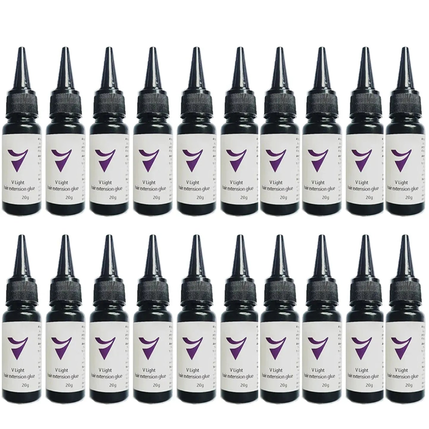 5/3/1PCV-Light Technology Hair Extension Clear Wig glue 20g V-light Traceless tool for tape Hair Extension Fast Grafting Tool