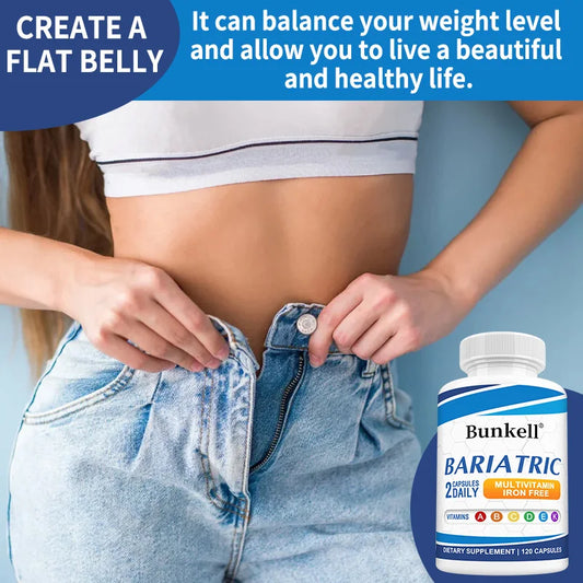 Multivitamin with Iron - Weight Management Supplement, Fat Burning & Metabolism, Vitamin & Mineral Supplement, 120 Capsules