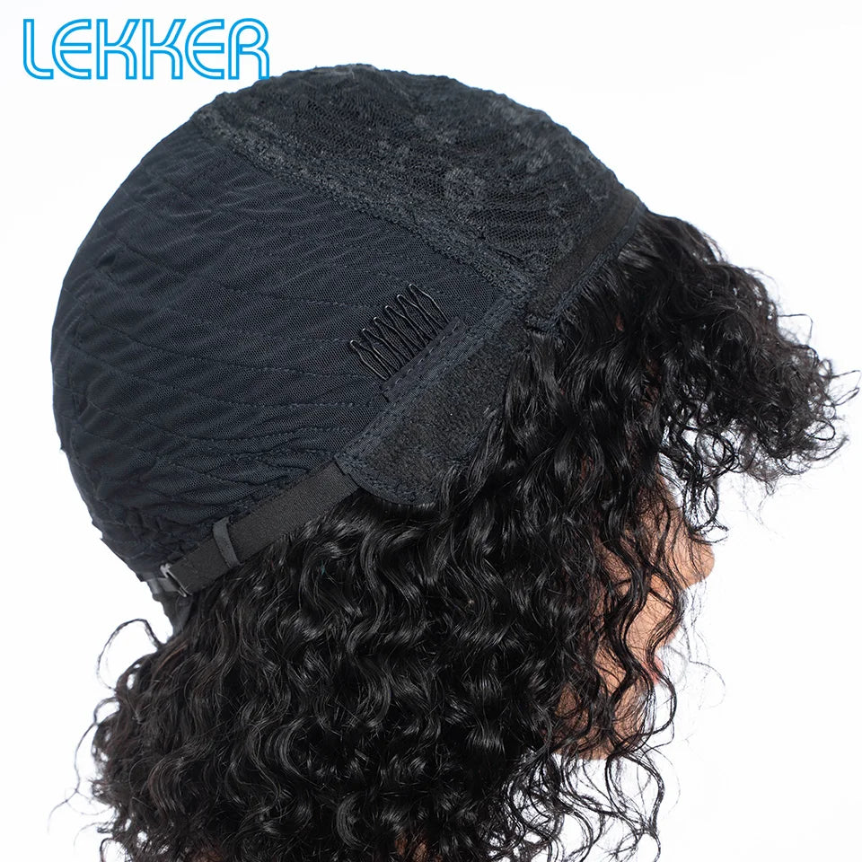 Lekker Colored Short Pixie Afro Kinky Curly Bob 100% Human Hair Wigs For Women Brazilian Remy Hair Ombre Brown Clearance Ginger Badiee Stylez