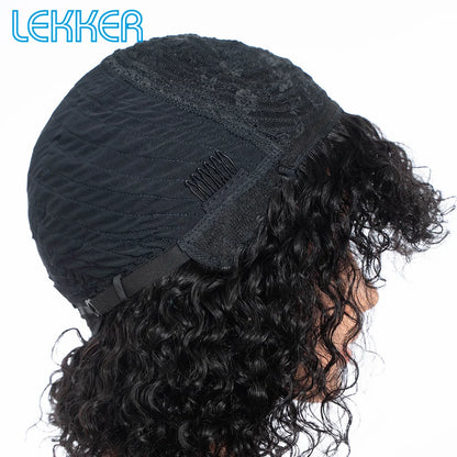 Lekker Colored Short Pixie Afro Kinky Curly Bob 100% Human Hair Wigs For Women Brazilian Remy Hair Ombre Brown Clearance Ginger Badiee Stylez