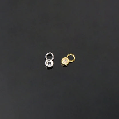 1PC Little Star Moon Snake Crystal Charms Pendant Helix Daith Earrings for Women Hanging Matching Piercing Lobe Tragus Jewelry