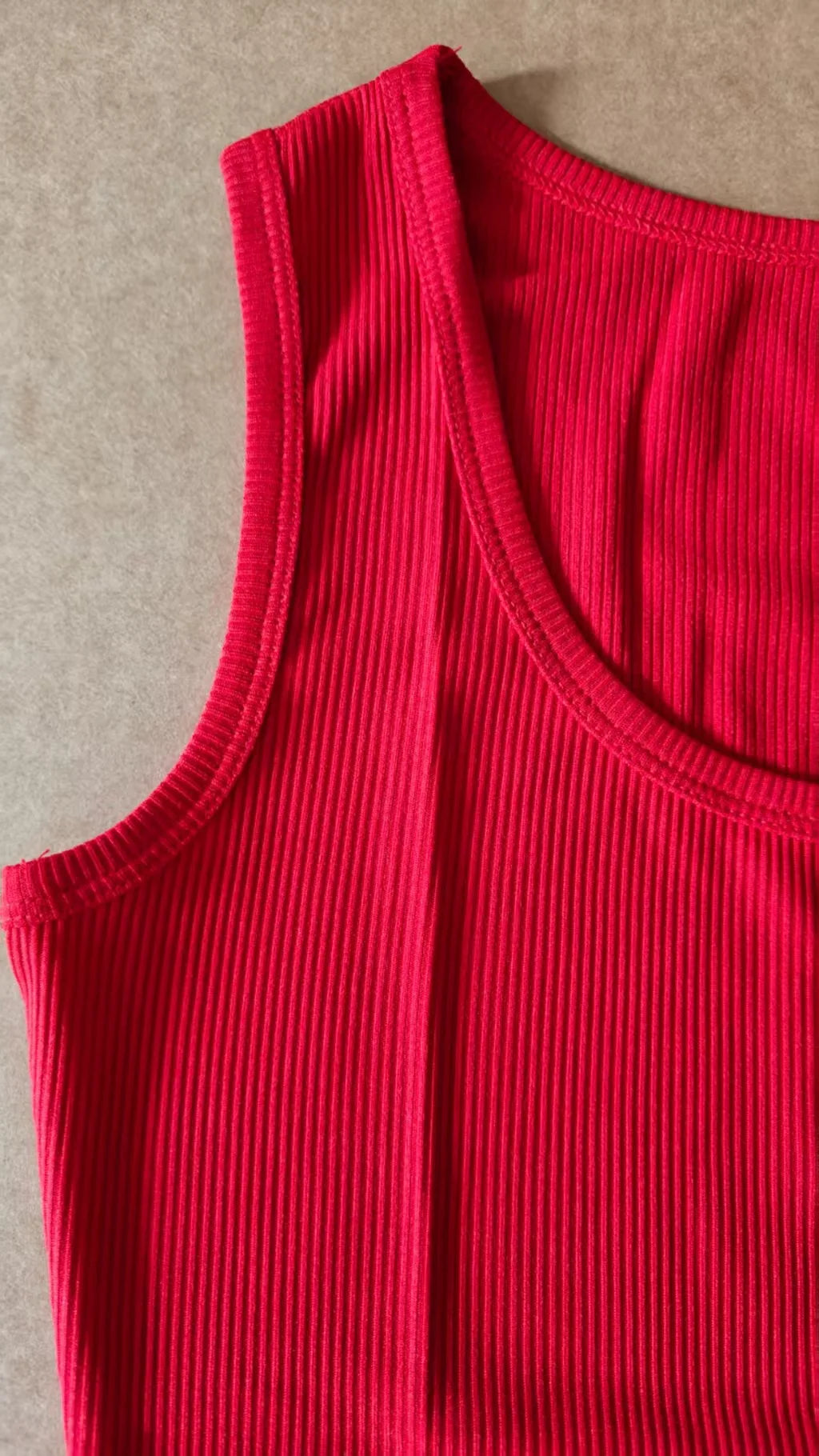 Summer Women's Vest Slim Fit Elastic Fashion Thread Basic Pullover Simple Versatile Square Collar Sleeveless T-shirt