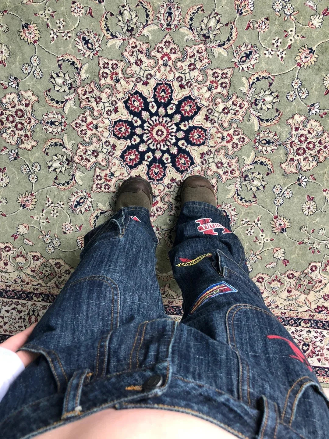 Karrram Vinatge Y2k Baggy Jeans Japanese 2000s Style High Waist Flared Jeans American Retro Denim Cargo Pants Harajuku Trousers