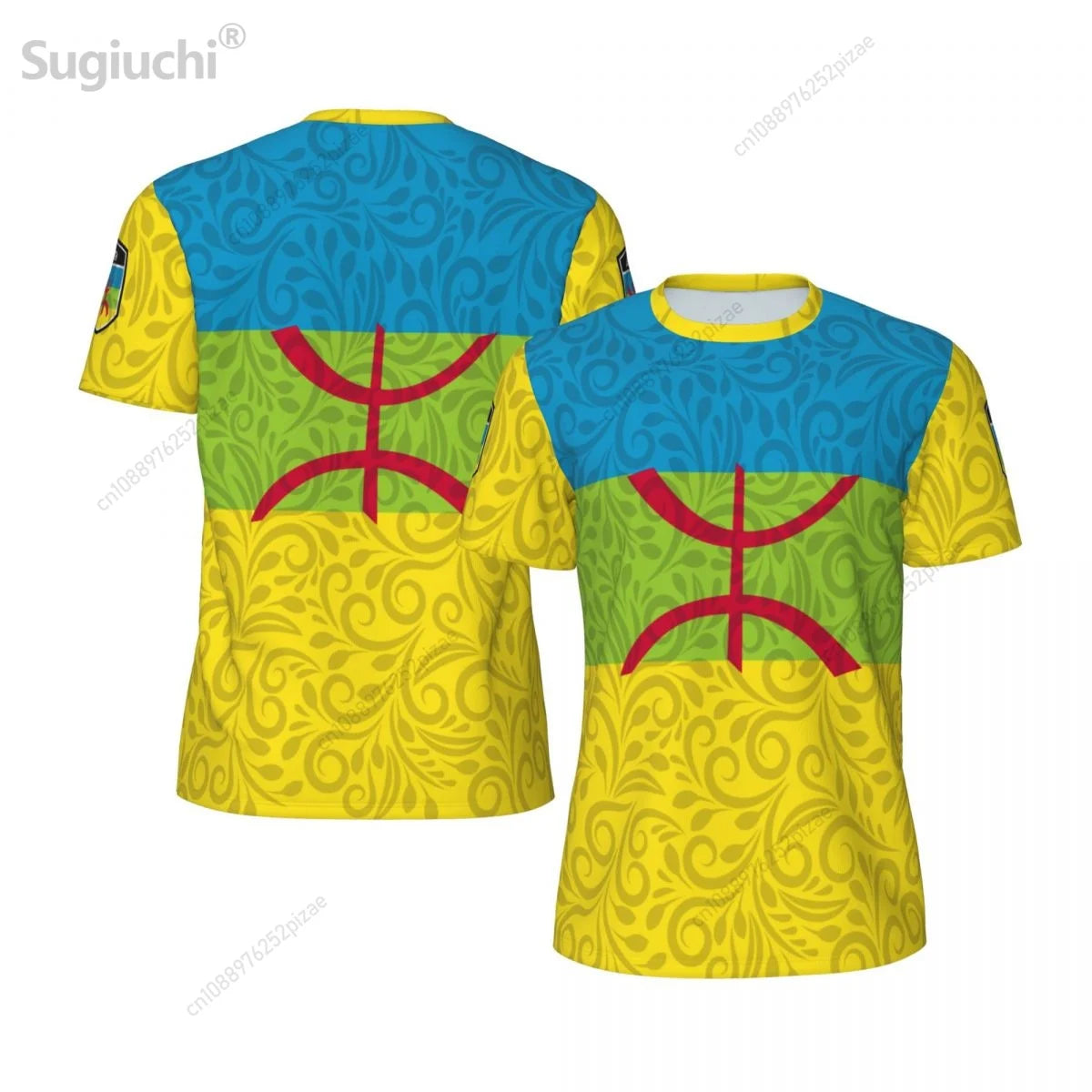 2025 New Amazigh BERBER 3D Printing Flag Mesh T-shirts Men Women Clothing Sports Breathable For Running Bike Fitness T shirt 3 XXL
