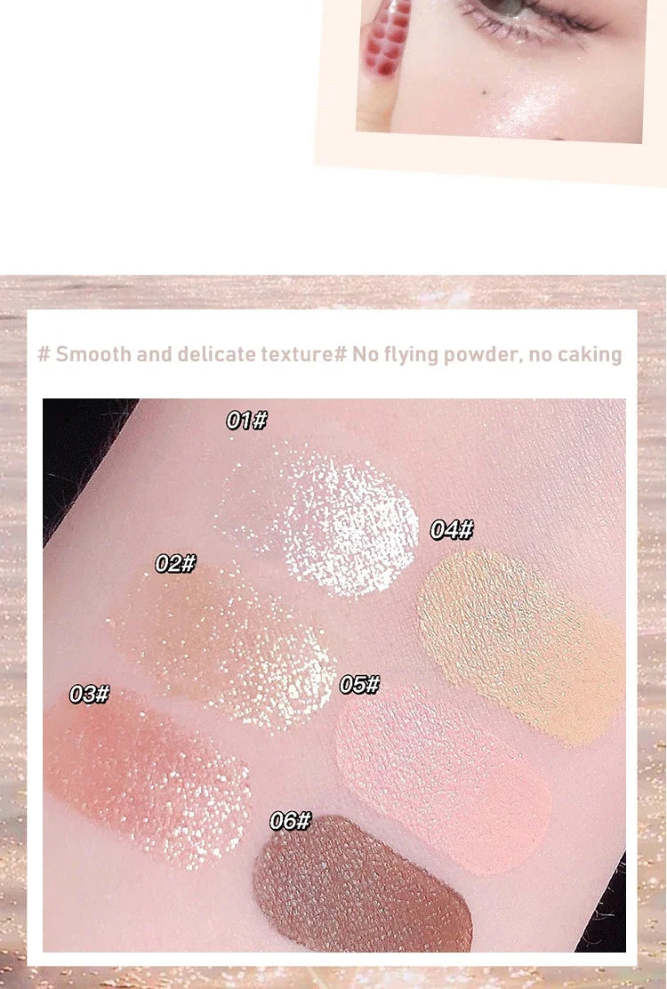Glitter Pink Lying Silkworm Pen Color Natural Brightening Matte Eye Shadow Pencil Shimmer Glue Eyeliner Waterproof Korean Makeup