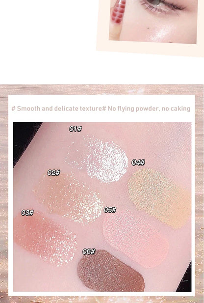 Glitter Pink Lying Silkworm Pen Color Natural Brightening Matte Eye Shadow Pencil Shimmer Glue Eyeliner Waterproof Korean Makeup