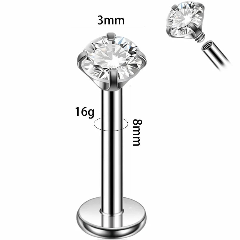 Dreamlee ASTM G23 Titanium Connector Chain For Nose Ring Hoop Clicker Cartilage Helix Body Piercing Jewelry Accessory B CHINA