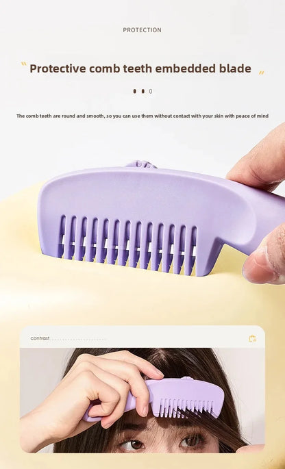 Portable Mini Hairdressing Comb Two-In-One Hair Cutting And Styling Professional Salon Comb for Black Hair And Wigs