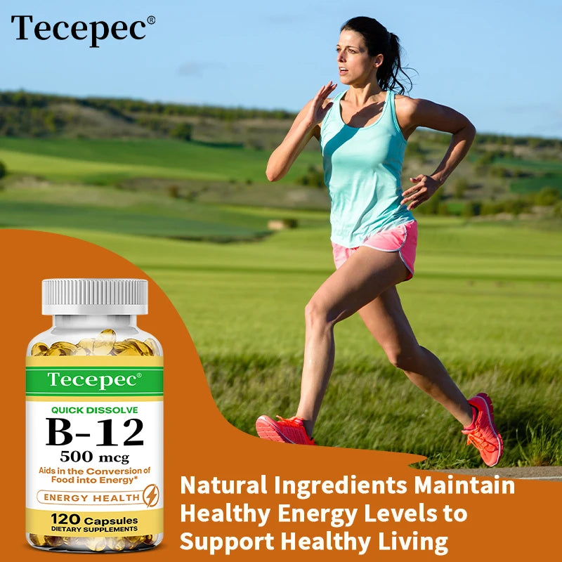 Vitamin B-12 - supports energy metabolism, nervous system, cellular health, heart, immunity and red blood cell formation