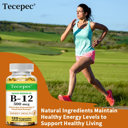 Vitamin B-12 - supports energy metabolism, nervous system, cellular health, heart, immunity and red blood cell formation