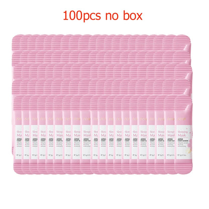 100pcs Sakura Moisturizing Sleeping Masks Travel Night Cream Facial Nourishing Improve Roughness & Dryness Skin Care Products no box
