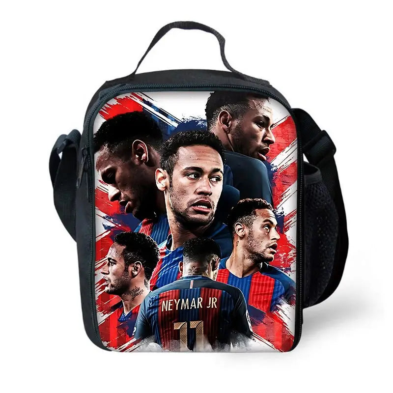 Game Football Child School Backpack with Lunch Bags ,Pencil Bags ,N-NeymarS School Bags for Boys Girls Best Gift CB-213HJJ06A1