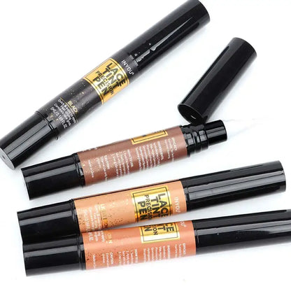 Lace Tint Pen Tinted Lace Precison Parting Pen Black Medium Dark Light Brown 5Ml 0.17Oz - Wig Lace Tint With Brush Applicatior