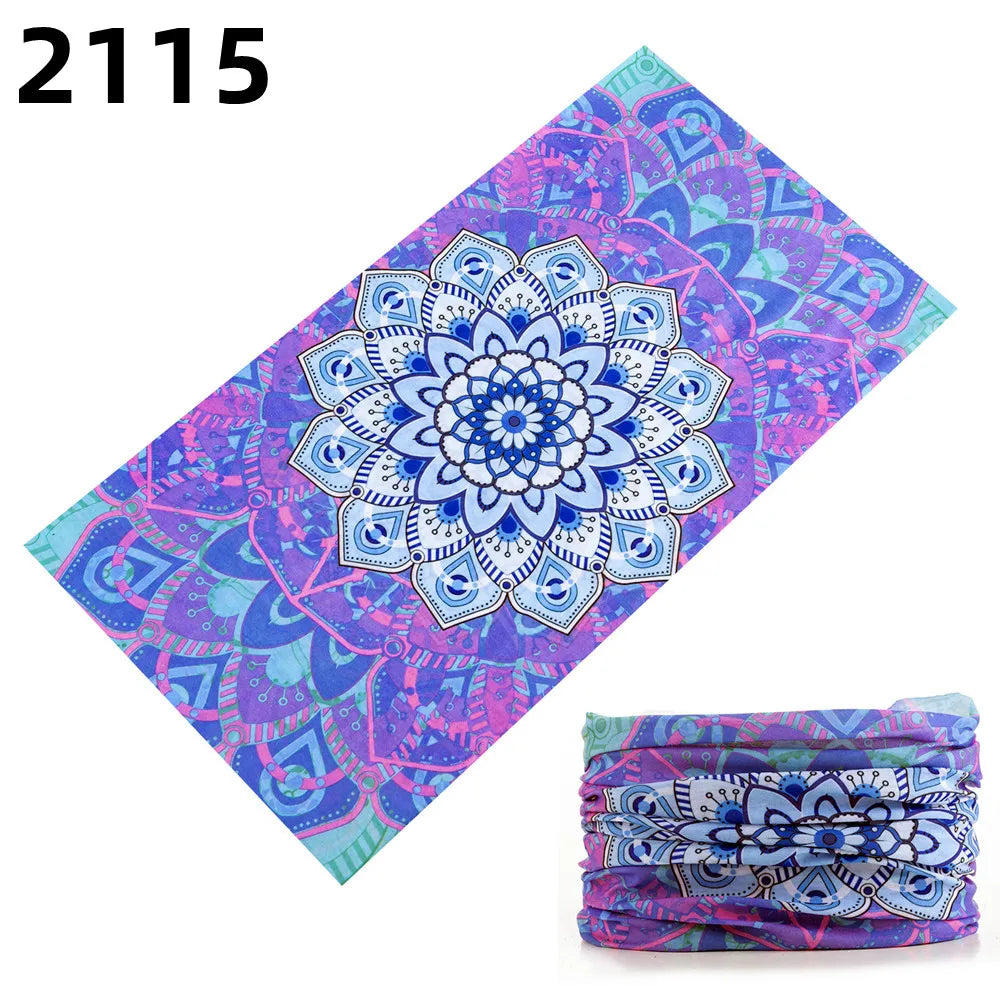 2101Unisex Climbing Hiking Scarf Sport Headwear Bandanas Motorcycle Turban Hand Band Magic Scarves Outdoor Cycling Headband Mask 2115