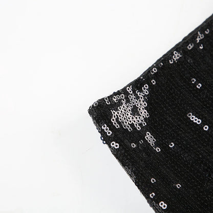 CIBBAR Party Style Skinny Sequin Shorts Solid Low Rise Slim-fitting Short Pants for Women y2k Aesthetic Streetwear Shorts Summer