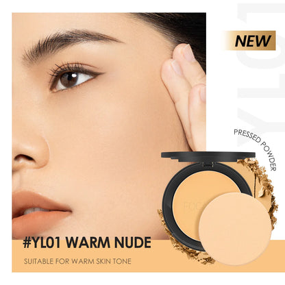 FOCALLURE 3 Colors Make Up Face Powder Brighten Oil-control Nude Makeup Pressed Powder Foundation Makeup Base Cosmetics YL01