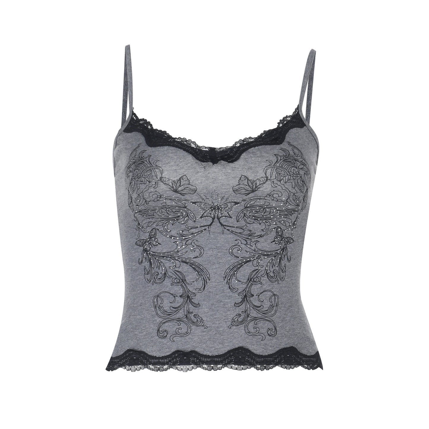 Goth Sexy Lace Corset Crop Tops Camis Y2K Harajuku Aesthetic Black Red Cross Basic Tank Top Summer Women Grunge Emo Streetwear CF25075