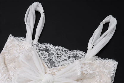 Candyhot Sexy Mesh Perspective Crop Tops Summer Y2K Lace Low cut Slim Strap Top High Street Fashion Nightclub Top Women's Wear