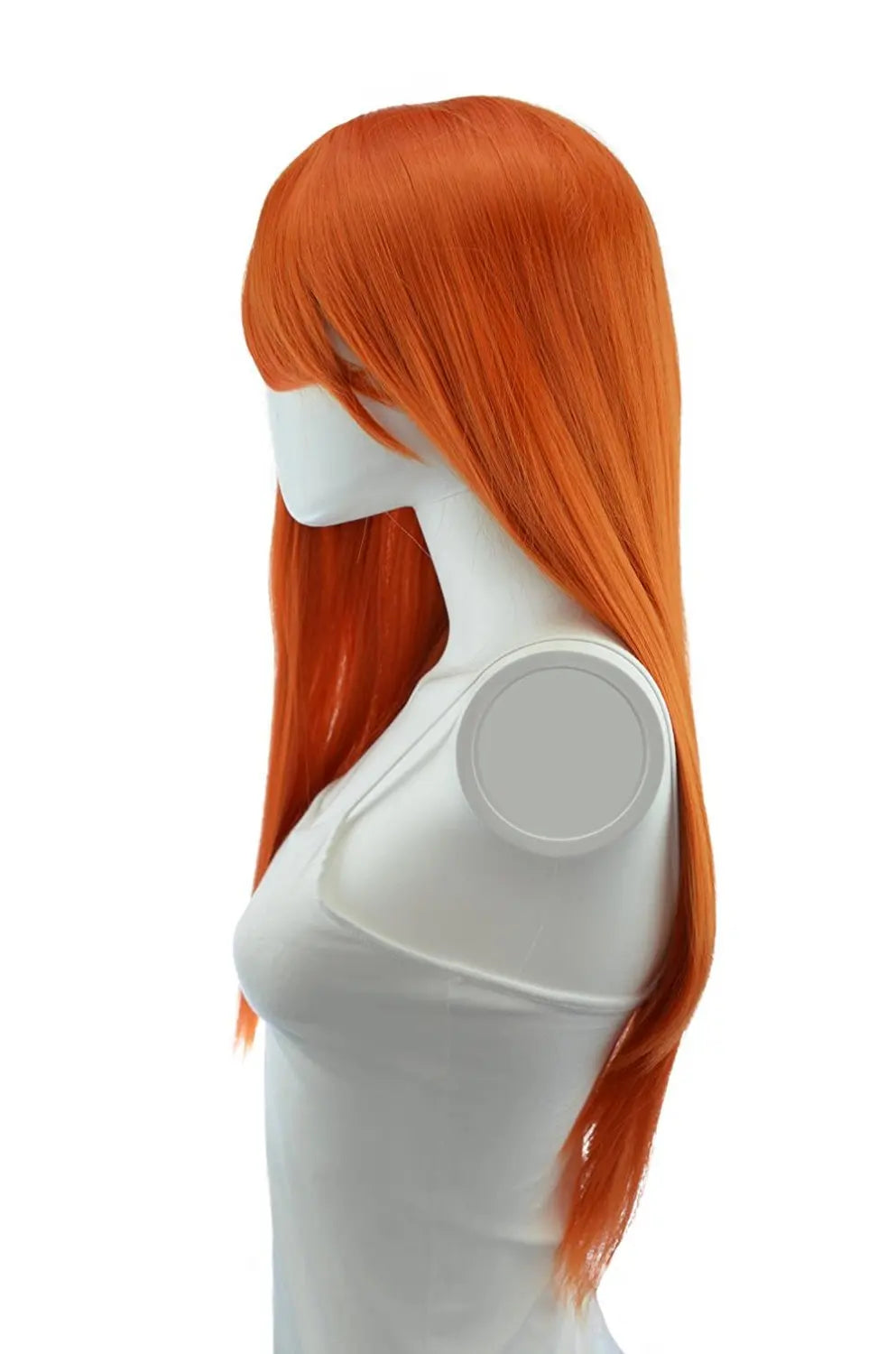 Cosplay Nyx Autumn Orange Long Straight Wig 28 Inches Long Straight wigs for Women Universal Cartoon Cosplay Wig