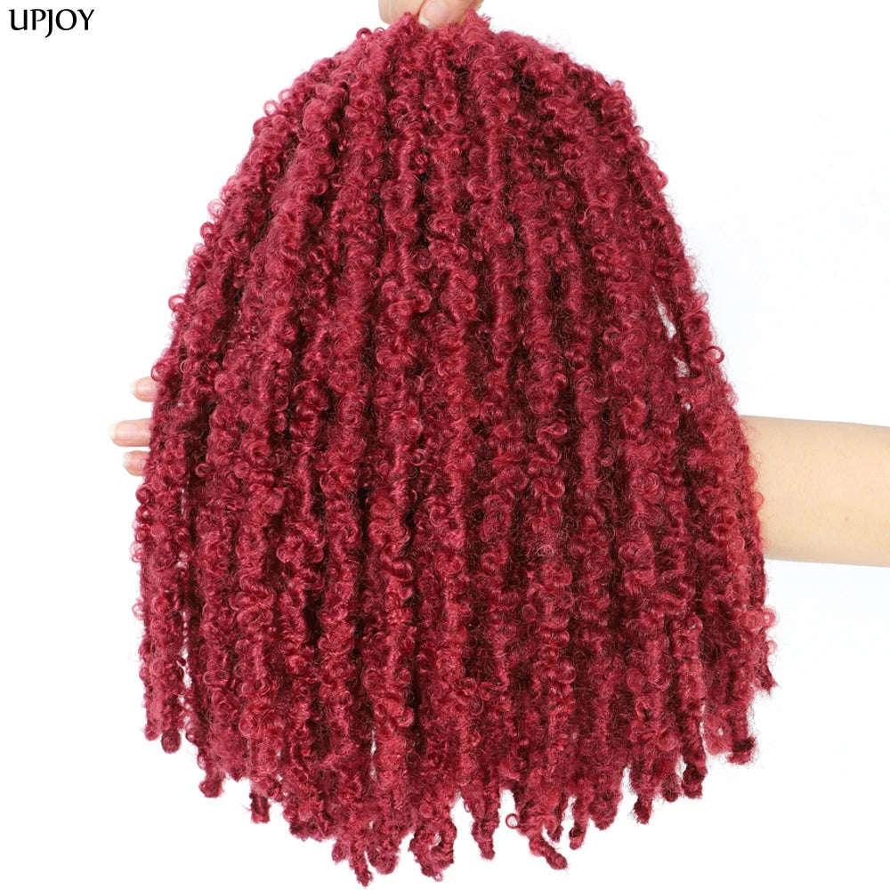 Butterfly Locs Crochet Hair 12 inch Handmade Butterfly Soft Locs Crochet Hair Extensions Synthetic Braiding Hair 12Strands/pack Badiee Stylez