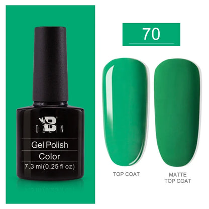 AWStorG15ml 2 IN 1 Crystal Top Coat Transparent Soak Off UV LED Nails Art Manicure Gel Nail Polish Varnishes Primer Function Gel 7.3ml color gel 70