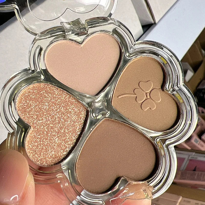 4Color Glitte Eyeshadow Palette Blush Eyeliner Eyeshadow Highlight Contour Palette Eyes Makeup Cute Beauty Cosmetics