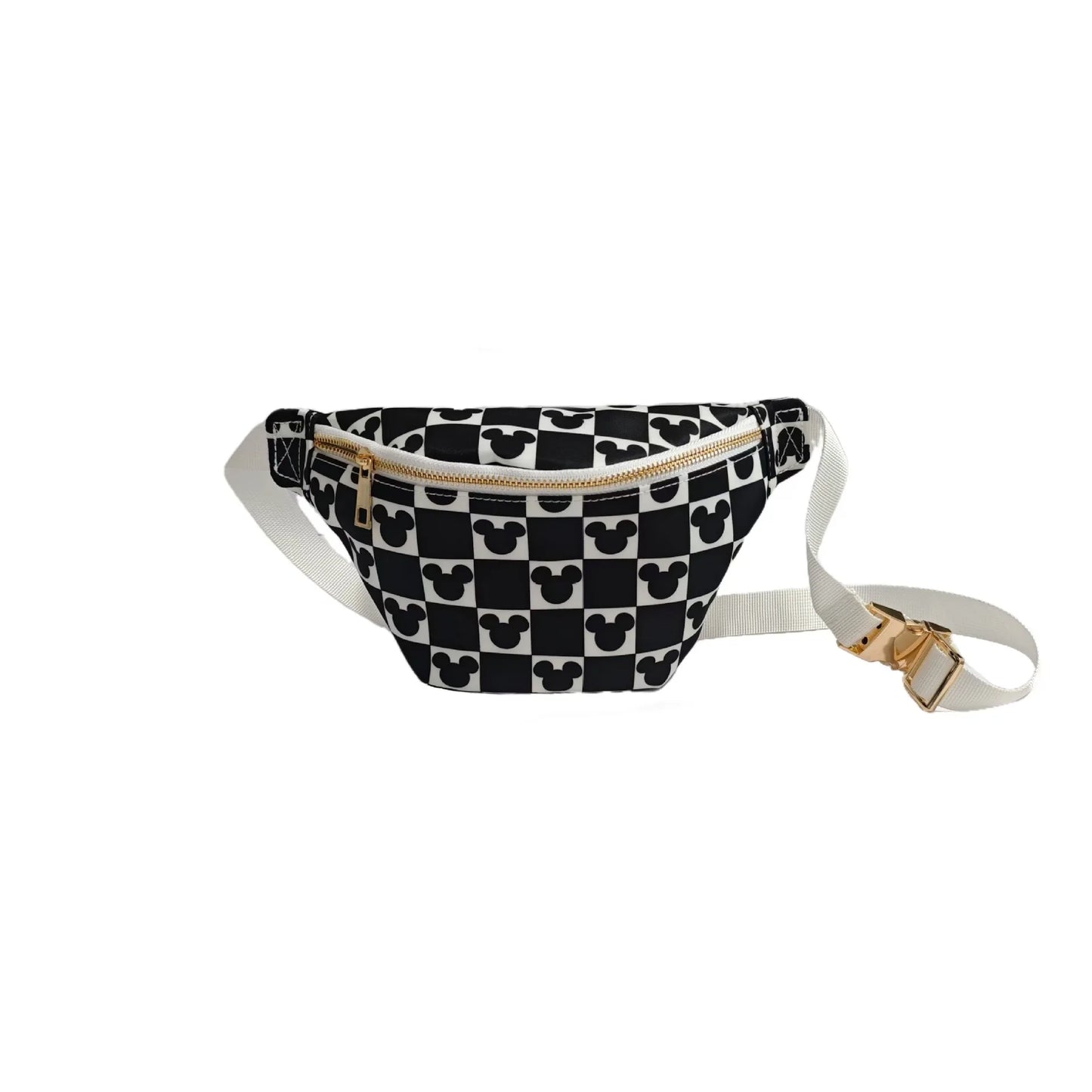 Disney Mickey New Women's Waist Bag Luxury Brand Fashion Women's Messenger Bag Cartoon Cute Women's Chest Bag High Quality 28-15.3-7.5cm