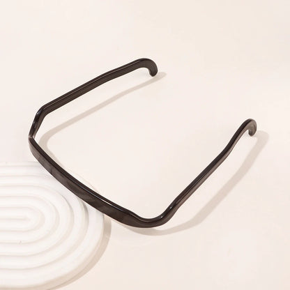 1/3pcs Women Square Glasses Headband Coloful Invisible Fixed Hair Clips Wave Curly Hair Ties Temples Headband Accessories Broen Size fits all CHINA