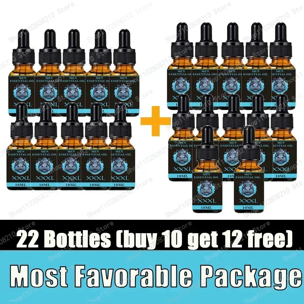 Penis Permanent Thickening, Increase XXL Growth Enlargement Massage Men's Cock Erection Lubricant Plant Extracts Massage Oil - Badiee Stylez