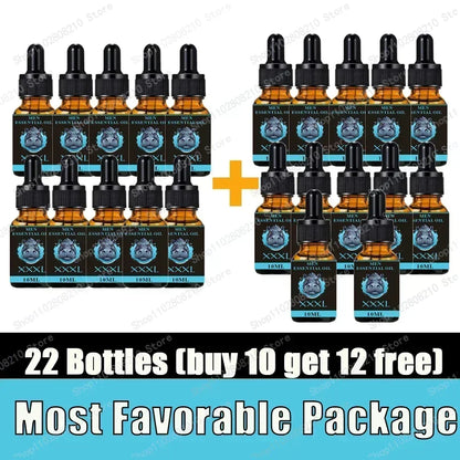 Penis Permanent Thickening, Increase XXL Growth Enlargement Massage Men's Cock Erection Lubricant Plant Extracts Massage Oil - Badiee Stylez