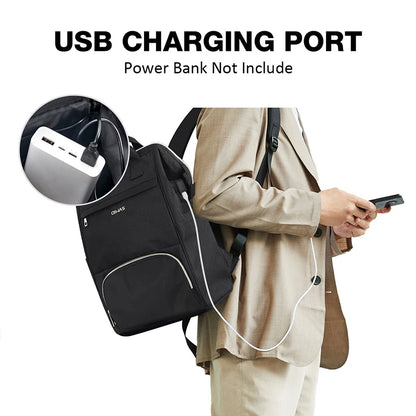 OIWAS Lunch Backpack for Women 15.6 inch Laptop Backpack Insulated Cooler Backpack with USB Port Men Travel Work Picnics Hiking