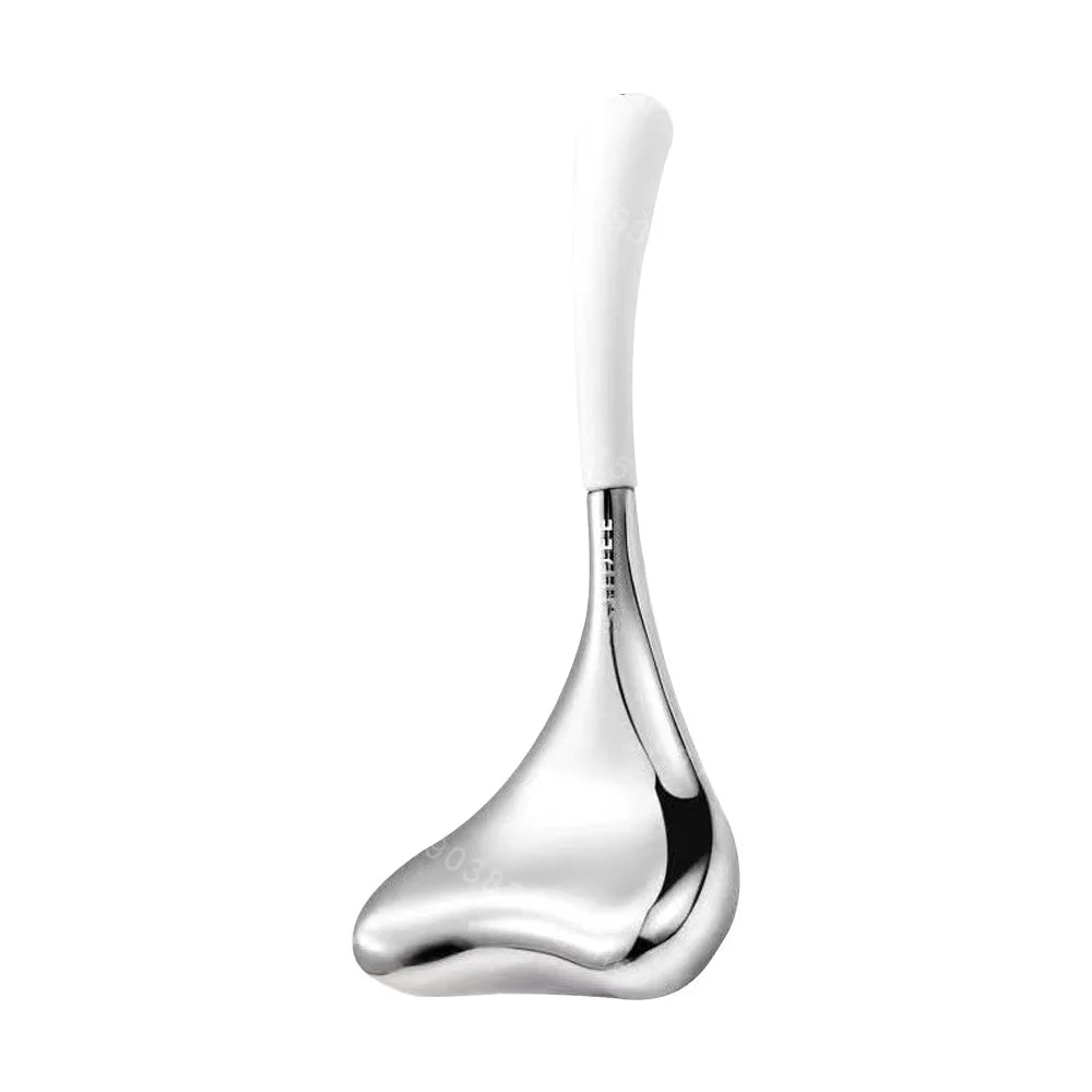 Ice Globes Facial Skin Care Tool Massager Facial Eyes Stainless Steel Beauty Cryo Sticks Cooling Spa Globes Beauty Face Spa Ball Silvery white 1Pcs