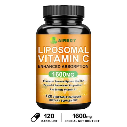 Liposomal Vitamin C - Immune Support, Promotes Collagen Production, Promote Fat dissolving, Antioxidant 120 Capsules
