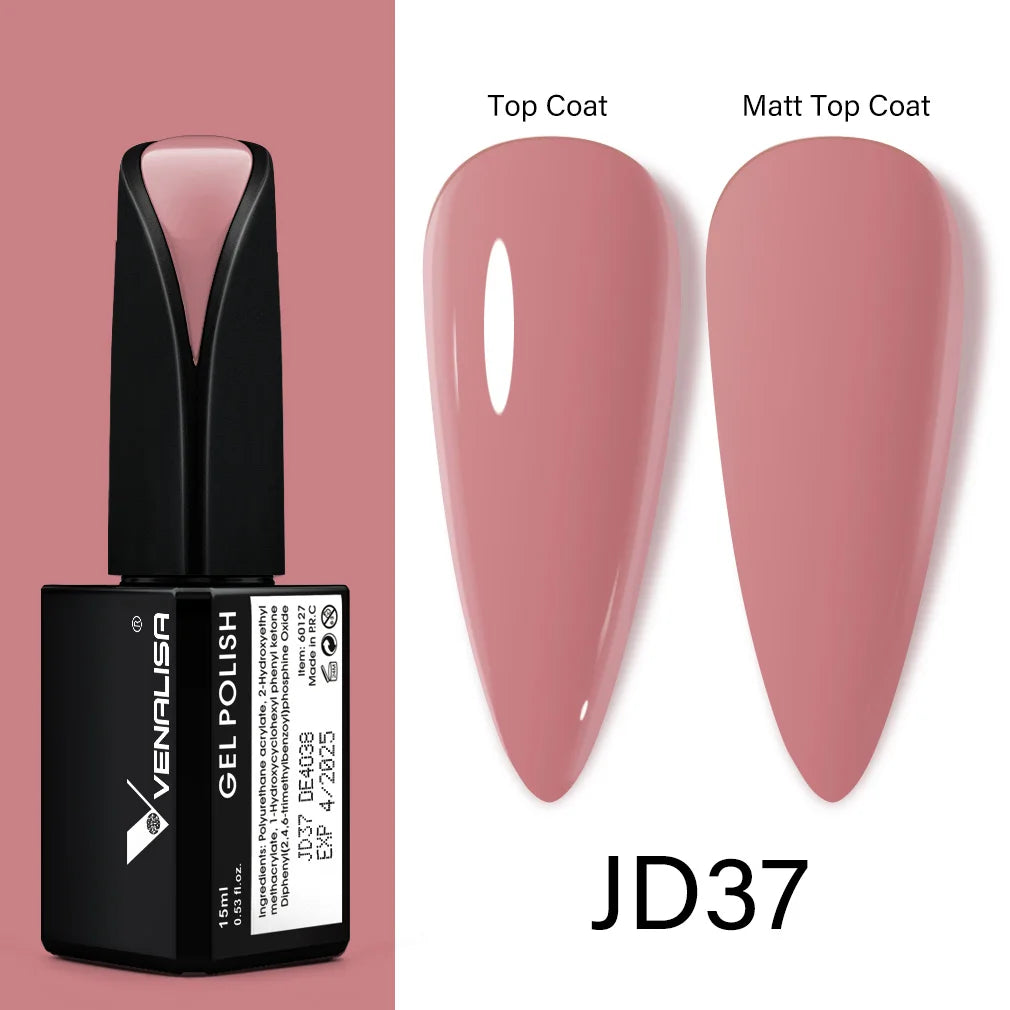 Venalisa 15ml Nail Prep Dehydrator Fast Dry Acid-Free Primer Bond Natural for Builder Jelly Gel Nail Gel Polish Color GelVarnish JD37