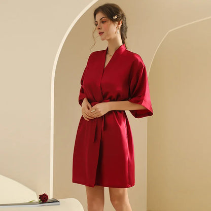 Personalized Text Logo Wedding Bathrobe Bridal Robe Bride Bridesmaid Wedding Robes Woman Bachelorette Hen Party wine red robe