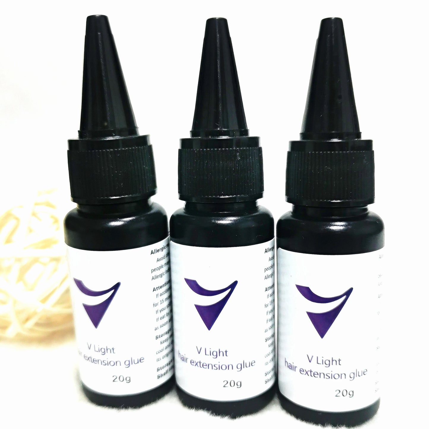 5/3/1PCV-Light Technology Hair Extension Clear Wig glue 20g V-light Traceless tool for tape Hair Extension Fast Grafting Tool