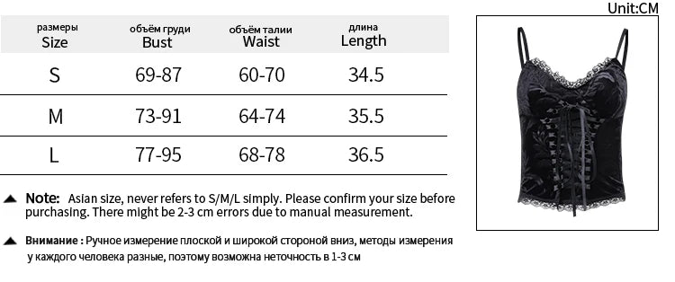 Goth Sexy Lace Corset Crop Tops Camis Y2K Harajuku Aesthetic Black Red Cross Basic Tank Top Summer Women Grunge Emo Streetwear