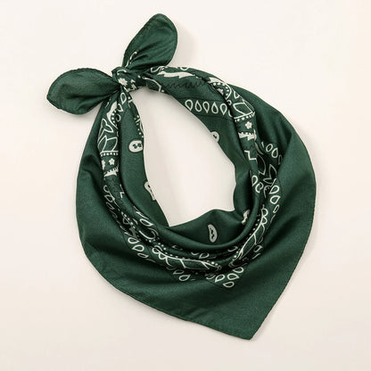Bohemian Print Bandana Paisley Printed Headbands Hiphop Kerchief Outdoor Unisex Headband Wrist Wraps Face Mask Handkerchief FJ836-12