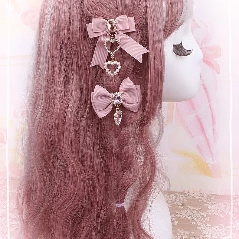 [1 pair] y2k accessories New year's eve decorations trendy hair clips lolita cosplay Hairpin cute accessories Decoration for new