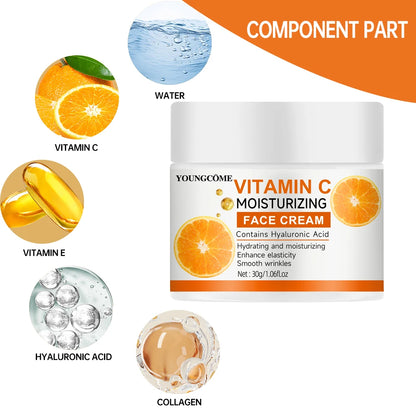 Vitamin C Moisturising Cream Repair Anti-aging Essence Facial Skin Care Contains Deep Hydration Moisturizer for Youthful Glow